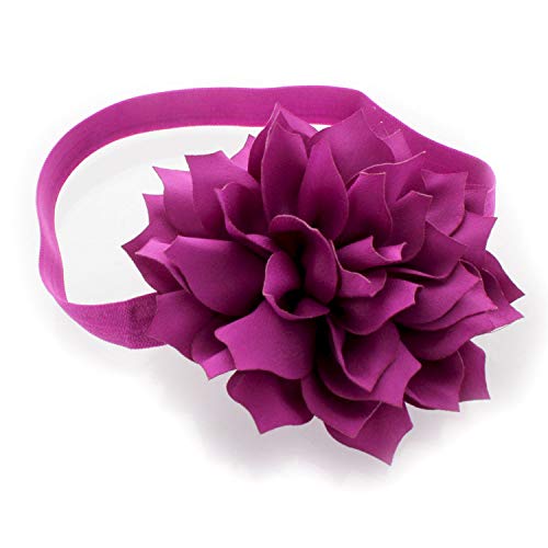 My Lello Petal Flower Headbands Girls Toddler Mixed Colors 2-Pack (Cornflower Blue/Royal Orchid) - Thumbnail 6