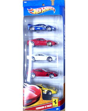 Hot Wheels 5 Car Gift Pack - Ferrari