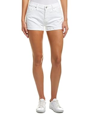 7 For All Mankind Josefina White Cut-Off Short