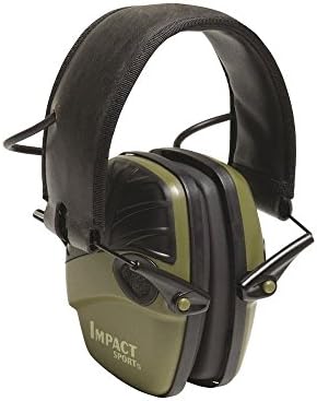 Sport Earmuffs Impact Sport Sound Amplification Electronic Earmuff, Honeywell 1013530, Green