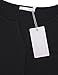 Messic Women's 3/4 Cuffed Sleeve Shirt Casual V Neck Pleated Flowy Henley Tunic Tops (43#Black, XX-Large)