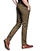 Match Mens Slim-Tapered Flat-Front Casual Pants(Dark Khaki,36)
