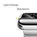 ICE FROG iWatch Series 1/2/3 42mm Case, Electroplate Metal Plated PC Slim Hard Protective Bumper HD Screen Protector Full Cover Case for Apple Watch Series 1/2/3 42mm - Gold