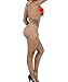 xinkaishi Women's Hot Transparent Open Crotch Fishnet Bodystocking