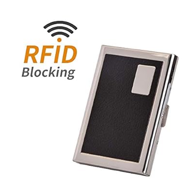 OFIXO RFID Credit Card Holder Protector Stainless Steel Credit Card Wallet Slim RFID Metal Credit