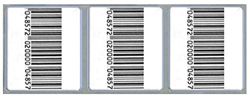 Checkpoint® Compatible 8.2MHz RF 4x4 Labels, 1000 Dummy Barcode