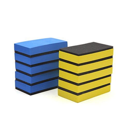 uxcell 10pcs Universal Compound EVA Car Vehicle Waxing Polishing Pads Buffing Tool