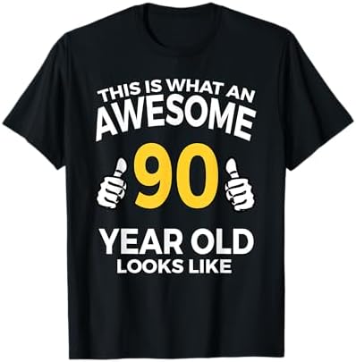 Amazon.com: 90th Birthday T Shirt Funny 90 Years Old Gifts T-Shirt 