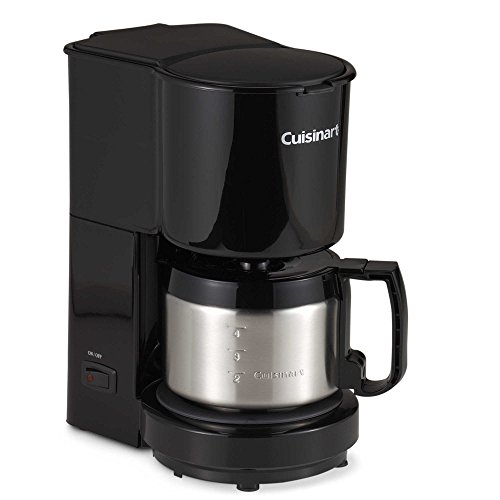 Cuisinart 4-Cup Coffee Maker with Stainless Steel Carafe in Black