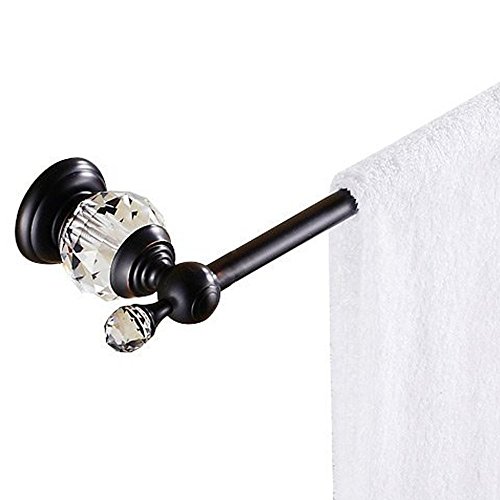 MANCEL Crystal-Series Black Brass 24-Inch Towel Bar,Oil-rubbed Bronze ...