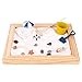 Deluxe Wooden Zen Sand Garden with Beach Toys, Shells, Rocks, Sand, and Rake (Model# RG-005)