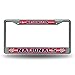 Rico MLB Washington Nationals Bling License Plate Frame, Chrome, 12 x 6-Inch (FCGL5701)