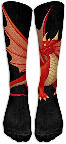 Over The Calf Tube Ankle Socks Knee Length Red Fly Dragon Sock Sport Legs/Boots Knee High Mid-calf