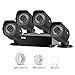 SHO 4 Pack 720P HD Weatherproof sPoE Security Camera w/8CH sPoE Repeater for Power & Data Transmission, Remote Monitoring (NVR not Included) - [Free 6-Month Cloud Service for Recording]