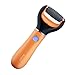 Foot File, Hausbell 203 Rechargeable Callus Remover Pedicure Tools Cordless for Foot Care with FDA Certified (Orange)