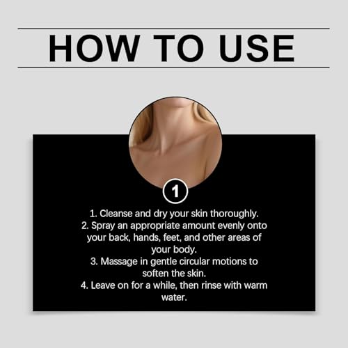 Body Keratin Care Kojic Acid Turmeric Spray Gently Exfoliating Peeling Solution Skincare with Retinol, Glutathione, Niacinamide, Vitamin B, C, E for All Skin Types 100ml