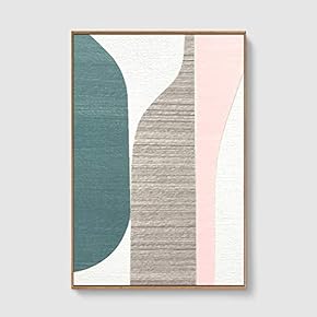 Framed Canvas Home Artwork Decoration Modern Nordic Style Canvas Wall Art for Living Room, Bedroom - 16x24 inches