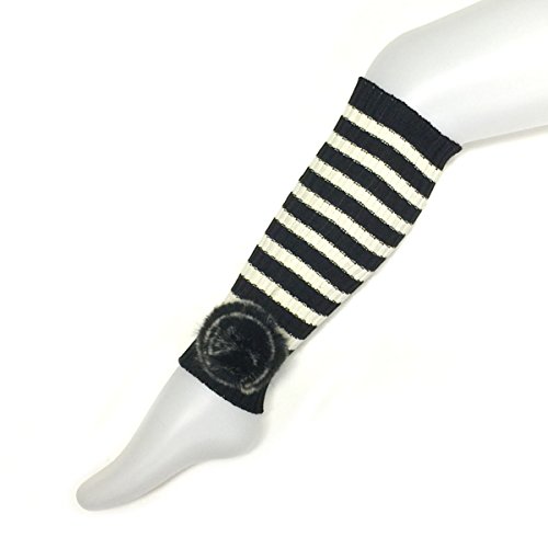 Wrapables Children's Cheerleader Leg Warmers with Pom Pom Costume