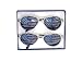Goson American Flag Mirror Aviator Novelty Decorative Sunglasses (2 Black Combo in Blue Gift Box)