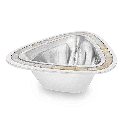 Queen - Triangle Metal & Mother of Pearl Jewellery Tray