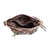 Vintage Floral Roses Crossbody Purse- Olive Letter Carrier with Front Pocket