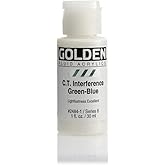 Golden Fluid Acrylic, 1 Ounce Bottle, Titan Green Pale (2371-1