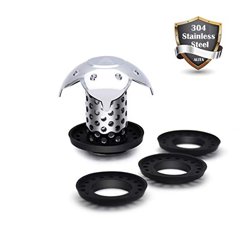 ALITA Bathtub Shower Drain Protector – 304 Stainless Steel Drain Hair Catcher/Strainer/Tub Drain Cover, Anti-Mold, Fit for Multi-Drain Sizes - Thumbnail 7