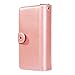 Style4U iPhone 8 Plus/iPhone 7 Plus Case, Premium PU Leather flip Wallet Bag Pouch Case Cover with ID & Credit Card/Cash Holder Slots Pockets for iPhone 8 PlusiPhone 7 Plus w/Stylus [Rose Gold]