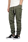 Mersenne Men's Twill Drop Crotch Jogger Pants