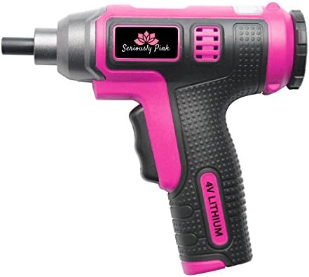 SP4MP103- SERIOUSLY PINK 4V LITHIUM ION SCREWDRIVER WITH RETRACTABLE BIT CARTRIDGE