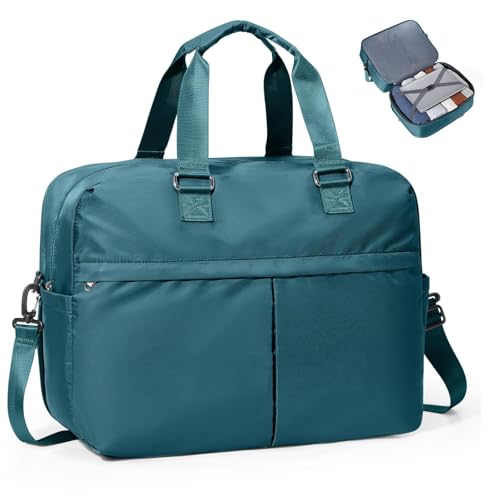SZLX Travel Bag 40x20x25 for Ryanair,Weekend Luggage Tote Bag 40x30x20 for Women,Waterproof Sport Bag for Gym,Swimming Bag for Beach, F4-Peacock Blue, Sporty