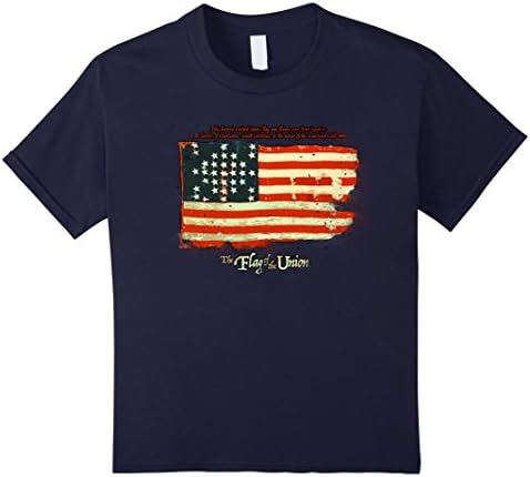 Kids The Battle Flag of the Union, United States of America Shirt 12 Navy