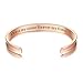 Milamiya 'Always My Sister Forever My Friend' Grooved Cuff Bangle Bracelet, Jewelry Gifts for Sister, Friendship