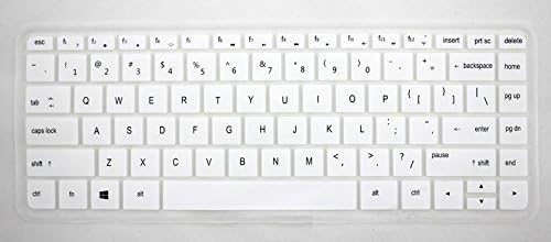 HYAIT 1Pcs Colorful Silicone Keyboard Protector Skin Cover for HP Pavilion M4 Envy14/15/4/6/Pro G4 P14 SEMI-WHITE