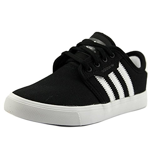 adidas Originals Seeley J Shoe (Little Kid/Big Kid),Black/White/Black,1.5 M US Little Kid