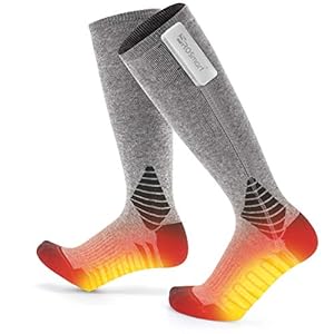 PROSmart Verwarmde sokken, elektrische verwarmingssokken met 3 standen, instelbare temperatuur, verwarmde sokken…