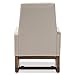 Baxton Studio Yashiya Mid Century Retro Modern Fabric Upholstered Rocking Chair, Light Beige