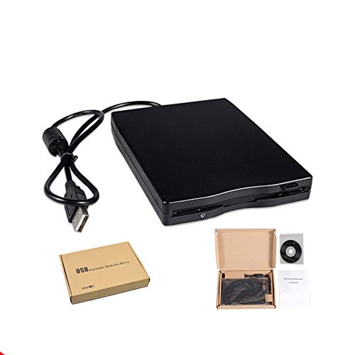 Xeminor Portable FDD USB Floppy Disk 1.44 MB Reader Drive External Floppy Disk Drive for Mac Windows 10/7/8/XP Use 1Pcs
