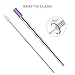 Reusable Stainless Steel Straws, URWILL Telescopic Metal Drinking Straws with Cleaning Brush, Eco-friendly Collapsible and Extendable Travel Straws with Metal Case