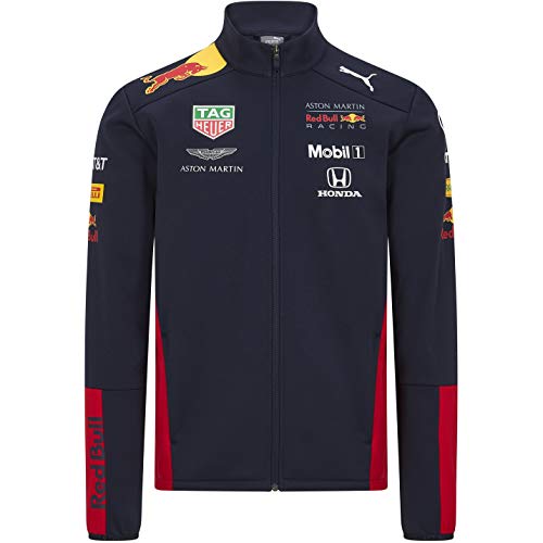 Red Bull Racing F1 2020 Men's Team Softshell Jacket in Navy (L) in