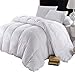 Royal Bedding Down Comforter 500-Thread-Count, Duvet Insert, 100% Cotton Shell 500 TC - 750 Fill Power - Down Comforter King, King Size White