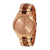 Michael Kors Women's Slim Runway Watch, Rose Gold/Tortoise/Blush, One Size