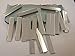 RUIXUAN 3/8x2inch Small Glass Rectangle Craft Mirrors Bulk 120 Pieces Mosaic Tiles