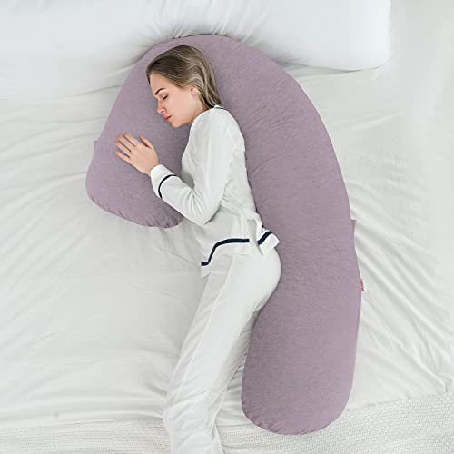 AngQi Full Body Pillow, LShaped Pregnancy Pillow for Side Sleeping
