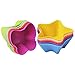 25 Pcs Reusable Silicone Cupcake Liners/ Muffin baking Cups, 5 Shapes with 5 Colors, Nonstick and Heat Resistant Cake Molds, by Gseer