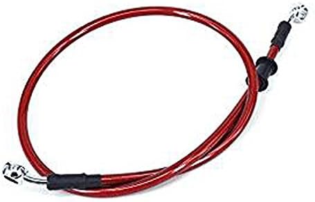 Motorcycle Braided Stainless Steel Brake Clutch Oil Hoses Line Pipe for motorcycle ATV dirt bike pit bike (500mm, red)