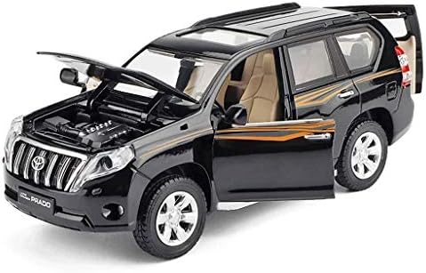 LLDMZ 1:32 Scale Highly Detail Car Models to Build for Kids, Simulation Vehicle Toyota Land Cruiser Prado Children's Alloy Pullback Car Model Toy Building Set Realistic Car Model