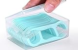 Actopus 100pcs Mint Dental Floss Picks Tooth Flosser Teeth Pick Interdental Brush Cleaner Food Debris Toothpick Stick Oral Care Tools