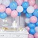 PartyWoo Blue Pink Balloons - 100pcs, 10in, Gender Reveal, Pink & Blue, Baby Shower