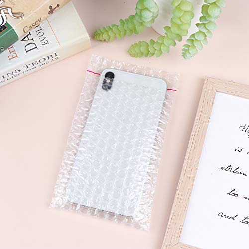 100 Pack Clear Bubble Mailers 7"x8.25" - Self-Sealing Double Walled Bubble Pouch Bags For Shipping & Packing
